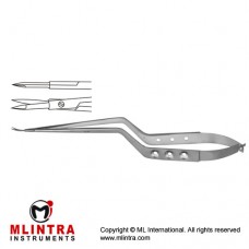 Micro Scissor Straight - Bayonet Shaped Stainless Steel, 23 cm - 9"